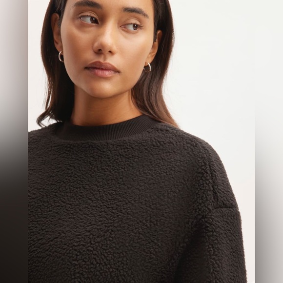 NWT Everlane Sherpa Crewneck Sweatshirt - Picture 3 of 10